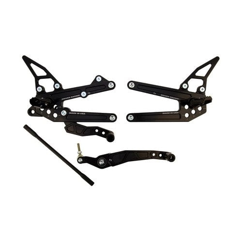 Yamaha 2006-2016 YZF-R6 Driven TT Rearset - Adjustable - STANDARD/GP Shift