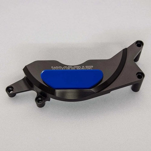Kawasaki 2024-2025 Ninja 500 Woodcraft Lhs Stator Cover Protector - Blue Plate