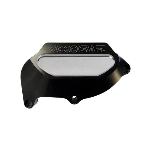 Aprilia 2021-2024 RSV4 Woodcraft Racing Stator Cover Protector - Silver Plate