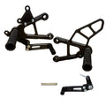 Kawasaki 2019-26 Ninja ZX6R Woodcraft Complete Rearsets Kit - GP Shift w/ OEM QS