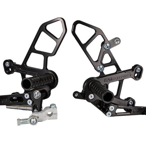 Kawasaki 2021-2025 ZX10R Woodcraft Racing Rearsets / Footpegs - Complete Kit
