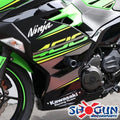 Kawasaki Ninja 400 2018-2023 Shogun No Cut Frame Sliders Plus Bar Ends & Spools