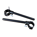 Woodcraft Racing 3 Piece Clipon Handlebar Kit With Black Bars - 55mm Zero Offset