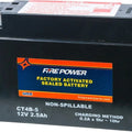 Suzuki 2008-2009 DR-Z70 Fire Power Factory Activated Sealed Battery - CT4B-5