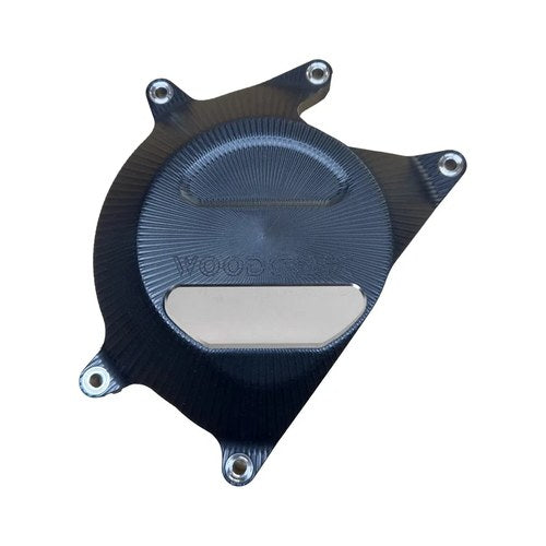 Aprilia 2024-2025 RS457 Woodcraft Clutch Cover Engine Protector - Silver Plate