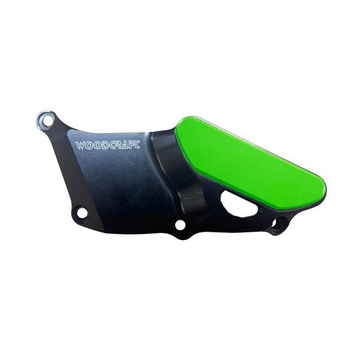 Kawasaki 2023-2025 ZX4RR Woodcraft Racing Rhs Engine Clutch Cover - Green Plate