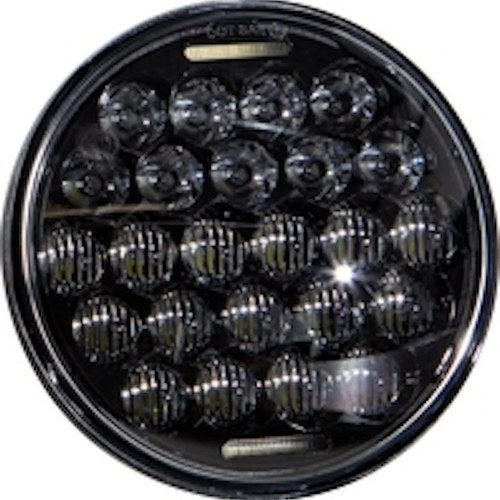 Harley Davidson Harddrive LED Headlight 5.75" 75W Black 3500/2000 Lumens Blk