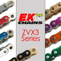 EK Chain ZVX3 NX-RING 520 Chain -120 Links - Metallic Green