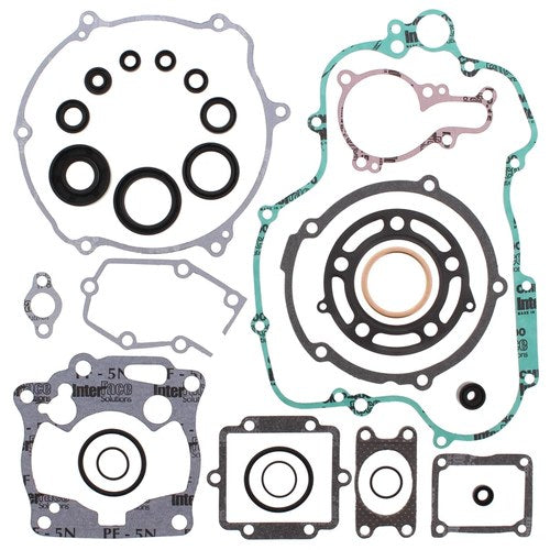 Kawasaki KX 125, 1998-2000, Complete Gasket Set with Seals - KX125
