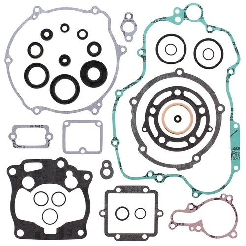 Kawasaki KX 125, 1995-1997, Complete Gasket Set with Seals - KX125