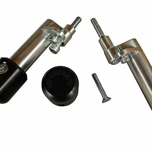 Aprilia Tuono 2006-2010 Woodcraft Racing Frame Slider Kit - Standard Black Pucks