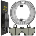 for Yamaha XS400R Seca 400R 1982 1983 Front Brake Pads & Rear Brake Shoes