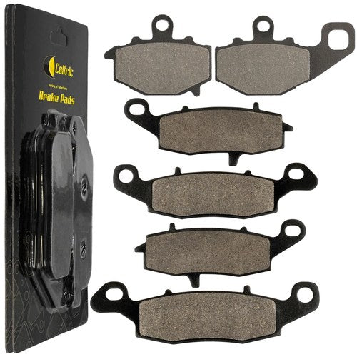 Caltric Front and Rear Brake Pads for Kawasaki ER650 ER6N ER-6N 2009-2010