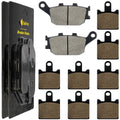 Caltric Front and Rear Brake Pads for Kawasaki ZR1000B Z1000 2007 2008