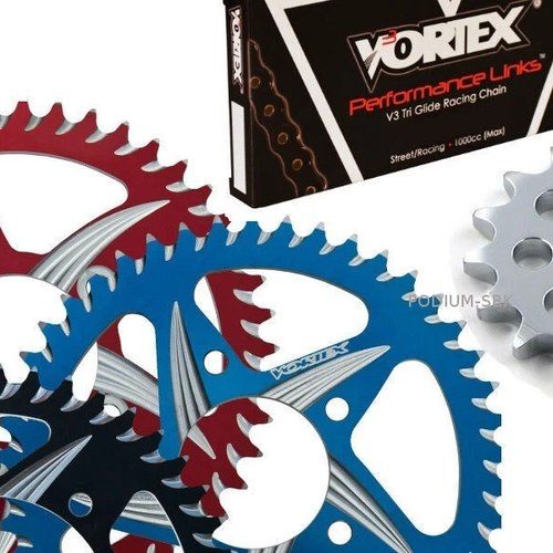 Yamaha 2006-13 R6 Vortex 520 Black Chain & CAT5 Aluminum Sprocket Kit