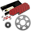 Red O-Ring Drive Chain & Sprockets Kit for Kawasaki ZX-6R ZX-6Rr Ninja 2005 06