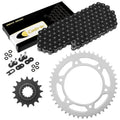 Black O-Ring Drive Chain and Sprockets Kit for Honda CBR600F4I 2001 2002-2006