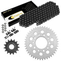 Black O-Ring Drive Chain & Sprockets Kit for Honda CBR600F Hurricane 1987-1990
