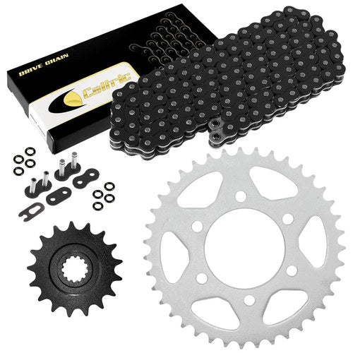 Black O-Ring Drive Chain & Sprockets Kit for Kawasaki ZX1000 Ninja ZX10R