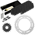 Black O-Ring Drive Chain & Sprockets Kit for Yamaha FJ1200 1986-1993