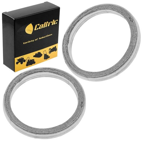 2 Exhaust Muffler Pipe Gaskets for Yamaha XV500K Virago 500 1983