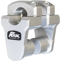 Rox Speed FX - 2" Pivoting Riser for 1-1/8" Handlebars (Matte Aluminum) 1R-P2PPA
