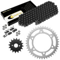 Black O-Ring Drive Chain & Sprocket Kit for Kawasaki EN500 Vulcan 500 Ltd 96-05