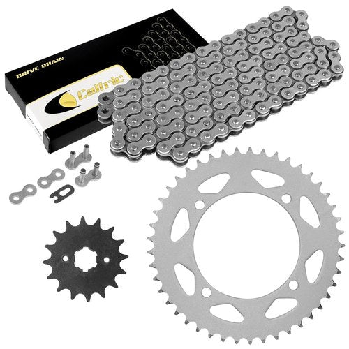 Caltric Drive Chain and Sprockets Kit for Yamaha XV250 V-Star 250 2008-2022