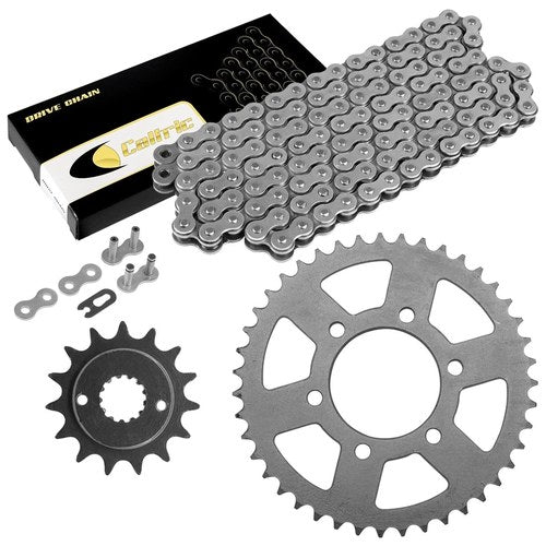 Drive Chain & Sprockets Kit for Kawasaki ZX-6R ZX-6Rr Ninja 2005 2006