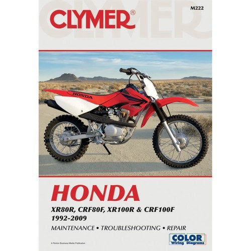 Clymer Physical Book for Honda XR80R, CRF80F, XR100R and CRF100F 1992-2009 M222