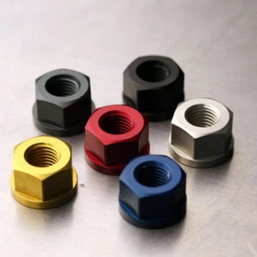 6 PC Anodized Sprocket Nut Set ZX6R ZX10R ZX14 More
