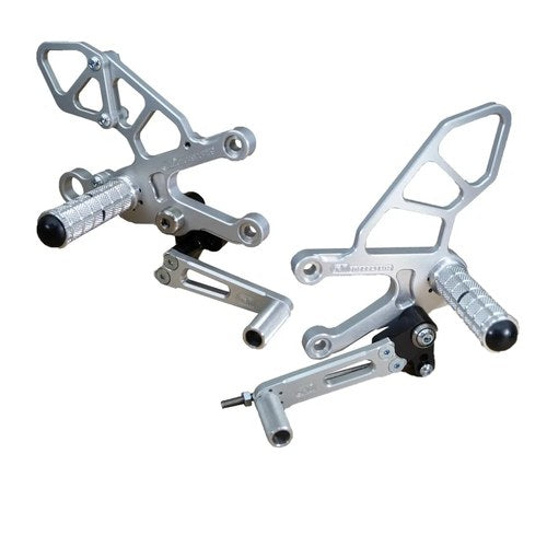Aprilia 2011-2016 RSV4 Woodcraft Racing Rearsets / Footpeg Kit - Standard Shift