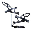 Yamaha 2009-2014 YZF-R1 Woodcraft Racing Rearsets / Footpegs - Standard Kit