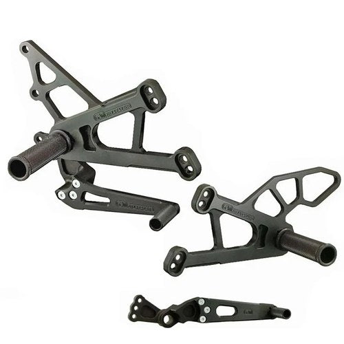 Yamaha 2009-2014 YZF-R1 Woodcraft Racing Rearsets / Footpegs - Complete Kit
