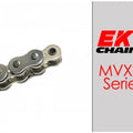 EK MVXZ2-530 Motorcycle Chain 120 Links Tensile Strength 9300 lbs Chrome