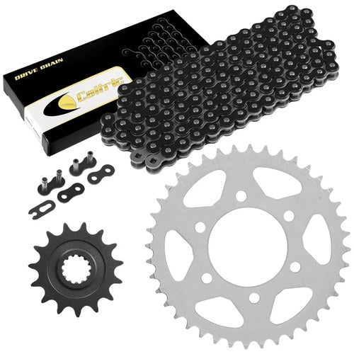 Black Drive Chain And Sprocket Kit for Kawasaki ZR1000B Z1000 2007 2008 2009