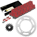 Red Drive Chain And Sprocket Kit for Suzuki DR-Z400S 2000-2018