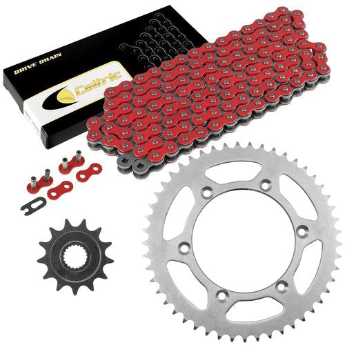 Red Drive Chain And Sprocket Kit for Yamaha YZ250F 2005-2009 2012