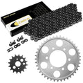 Black Drive Chain And Sprocket Kit for Kawasaki Ninja ZX-9R ZX900 1998-2001