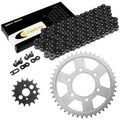 Black Drive Chain And Sprocket Kit for Kawasaki Ninja ZX-7 ZX750L 1993-1995