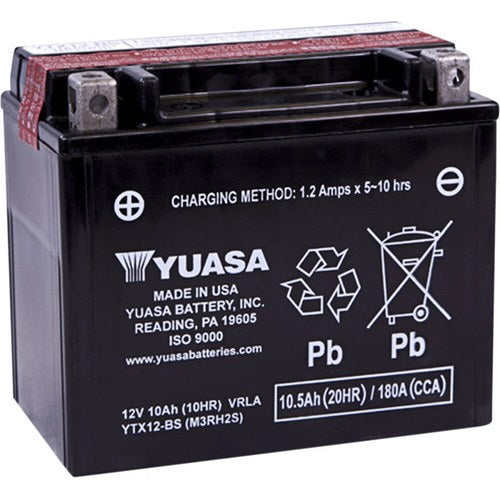 Yuasa Fresh Pack Maintenance-Free Agm Battery (YTX12-BS) YUAM3RH2S