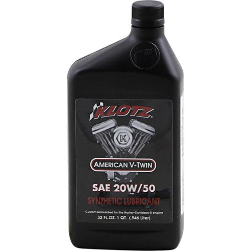 Klotz Oil V-Twin TechniPlate Full Synthetic Motor Oil | 20W-50 | 1 Qt | KH-2050