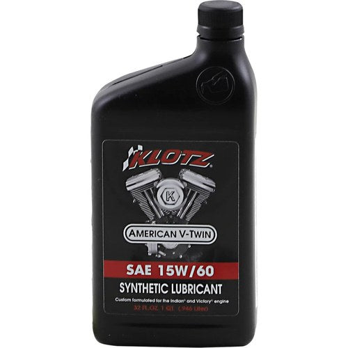 Klotz Oil V-Twin TechniPlate Full Synthetic Motor Oil | 15W-60 | 1 Qt | KV-1560
