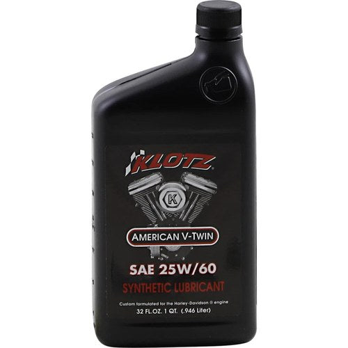 Klotz Oil V-Twin TechniPlate Full Synthetic Motor Oil | 25W-60 | 1 Qt | KH-2560