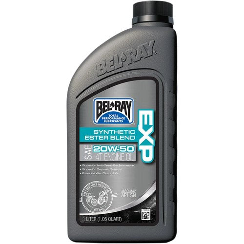 Bel-Ray Exp Synthetic Ester Blend 4T Motor Oil | 20W-50 | 1 Liter | 99131-B1LW