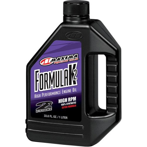 Maxima Racing Oil Formula K2 Motorcycle/ATV 2-Stroke Injection/Premix Oil, 1 L