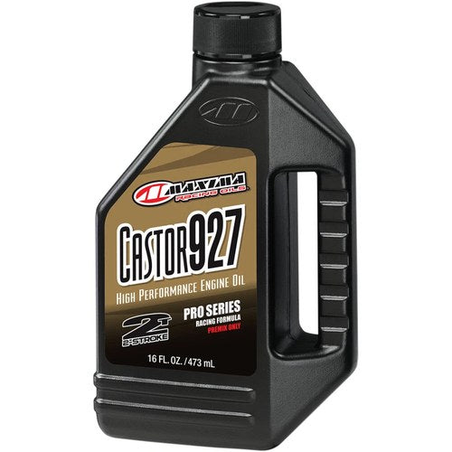 Maxima Racing Oil Castor 927 2-Stroke Motorcycle, ATV Premix Oil (1 Pint) 23916