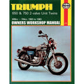 Haynes Repair Manual - Triumph 650 & 750 2-valve Unit Twins 1963-1983