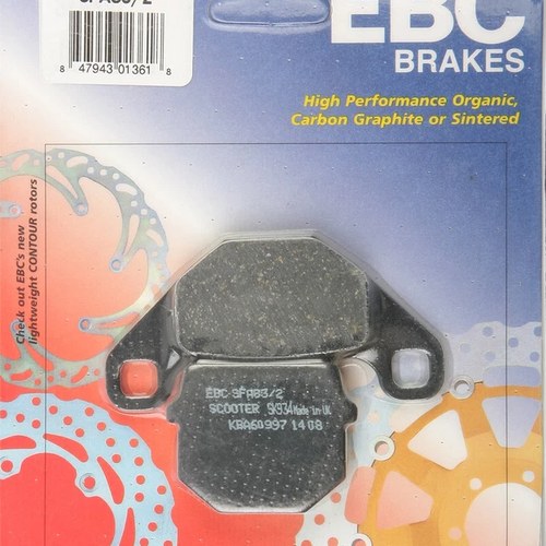 Ebc Sfa Organic Scooter Brake Pads / One Pair (SFA83/2)