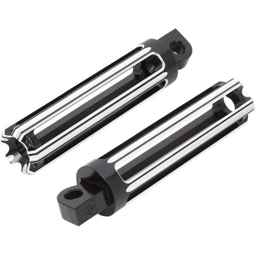 Arlen Ness - 06-114 - Soft-Touch Footpegs, 10 Gauge - Black